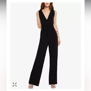 BCBGeneration Surplice Open-Back Jumpsuit Size Small
